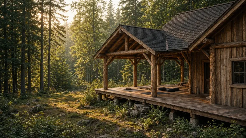 A peaceful yoga practice space