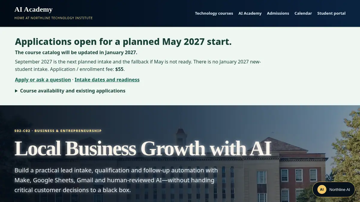 Local Business Growth with AI on /academy/local-business-growth-with-ai/