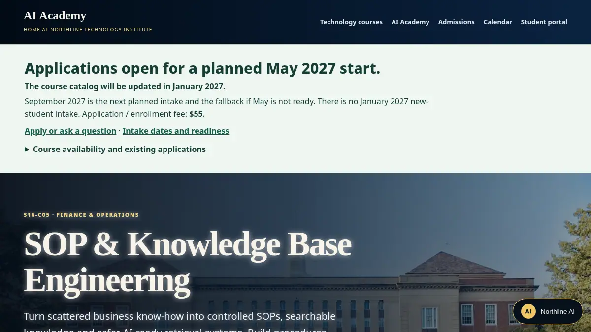 SOP & Knowledge Base Engineering on /academy/sop-and-knowledge-base-engineering/