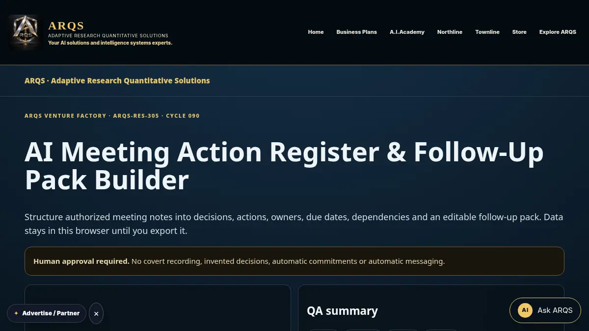 AI Meeting Action Register & Follow-Up Pack Builder on /ai-meeting-action-register-follow-up-pack/