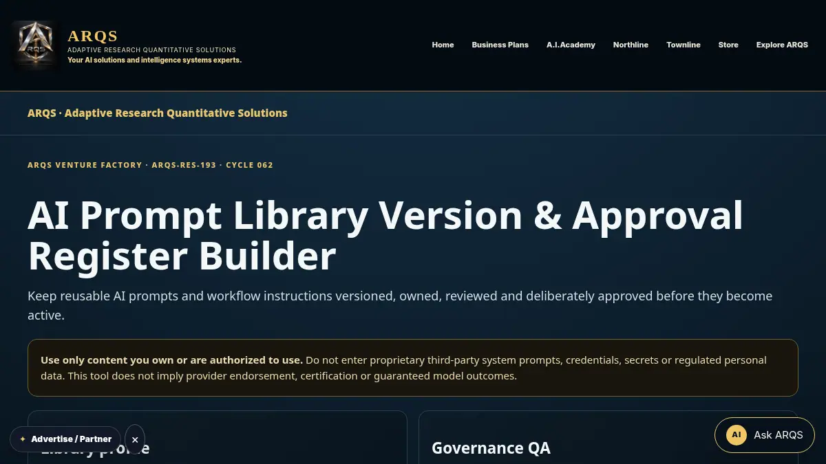AI Prompt Library Version & Approval Register Builder on /ai-prompt-library-version-approval-register/