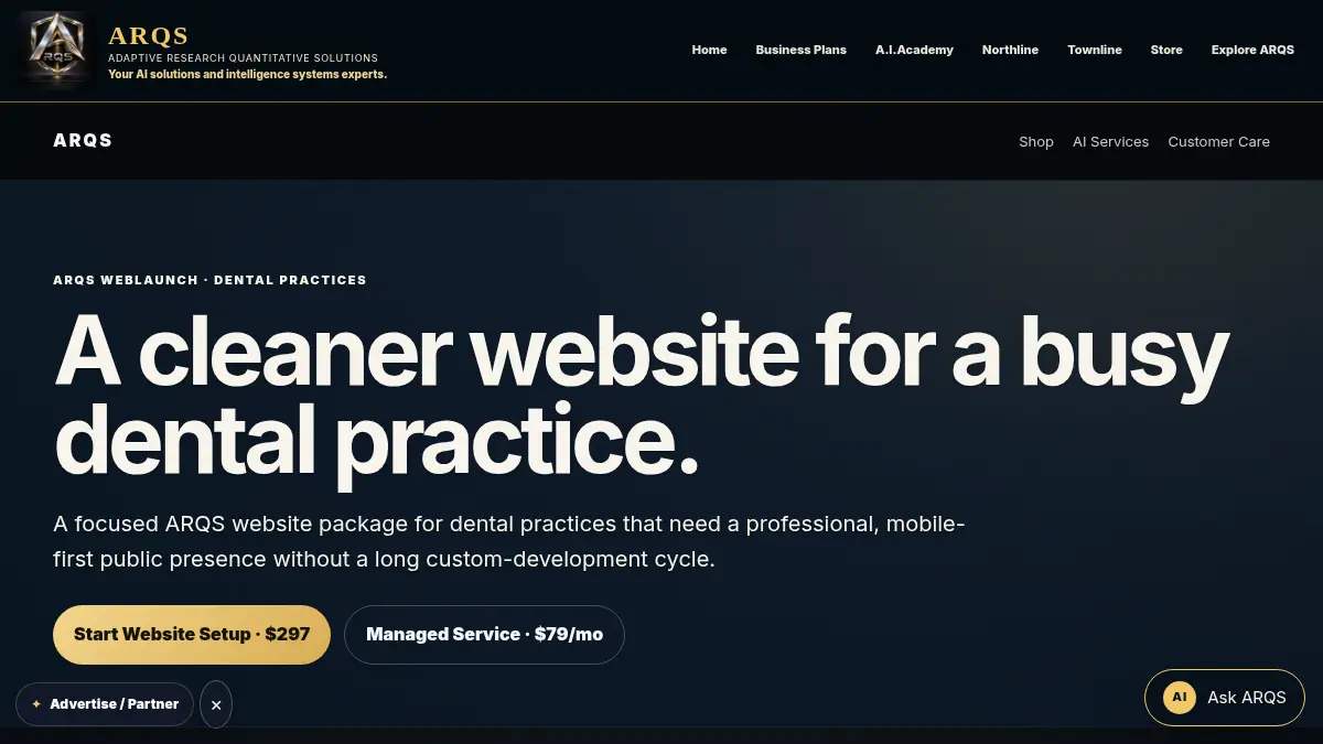 Dentist Website Package on /dentist-website