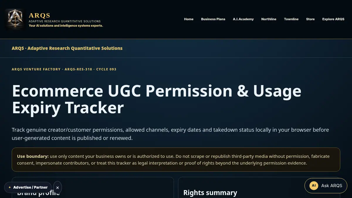 Ecommerce UGC Permission & Usage Expiry Tracker on /ecommerce-ugc-permission-usage-expiry-tracker/