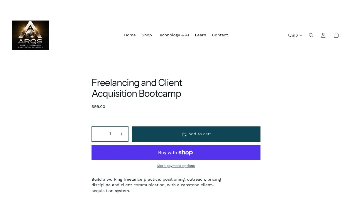 Freelancing and Client Acquisition Bootcamp on uzrkzm-7p.myshopify.com/products/freelancing-and-client-acquisition-bootcamp