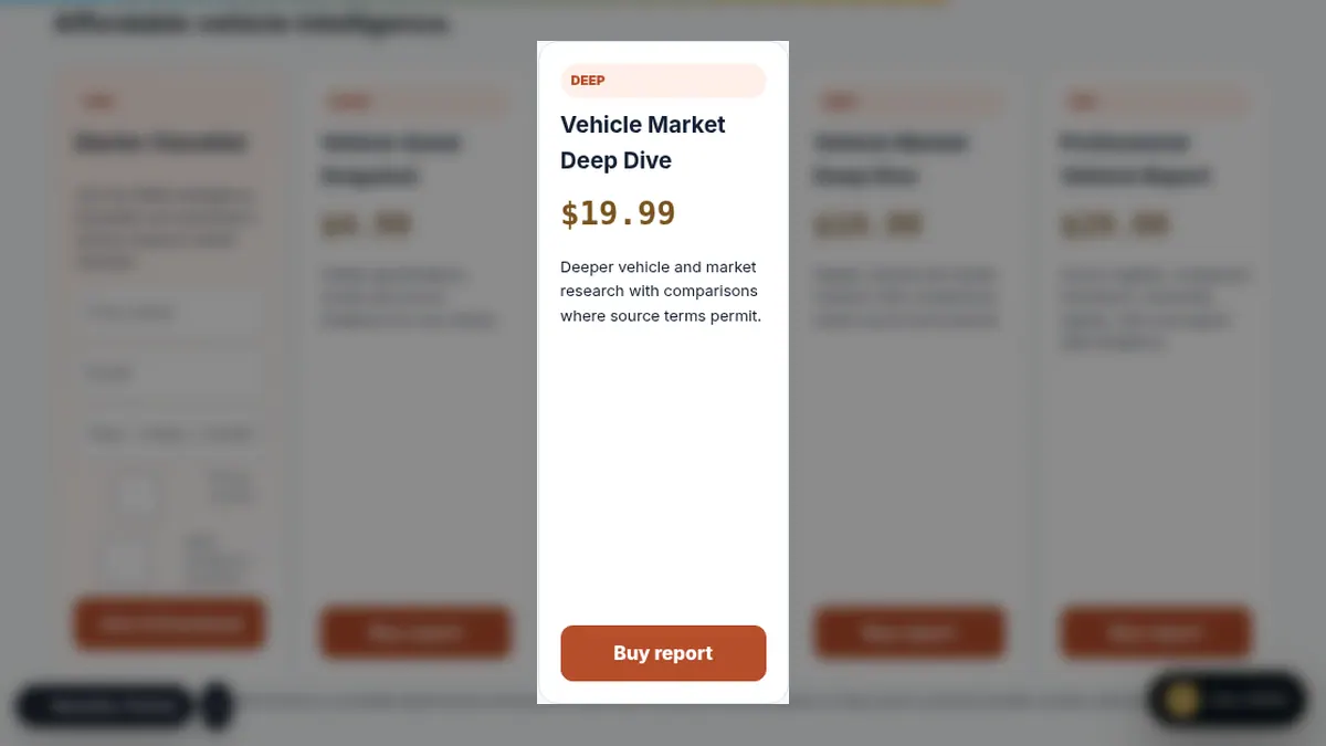 ARQS Auto Intelligence: Vehicle Market Deep Dive on /intelligence/auto/#reports