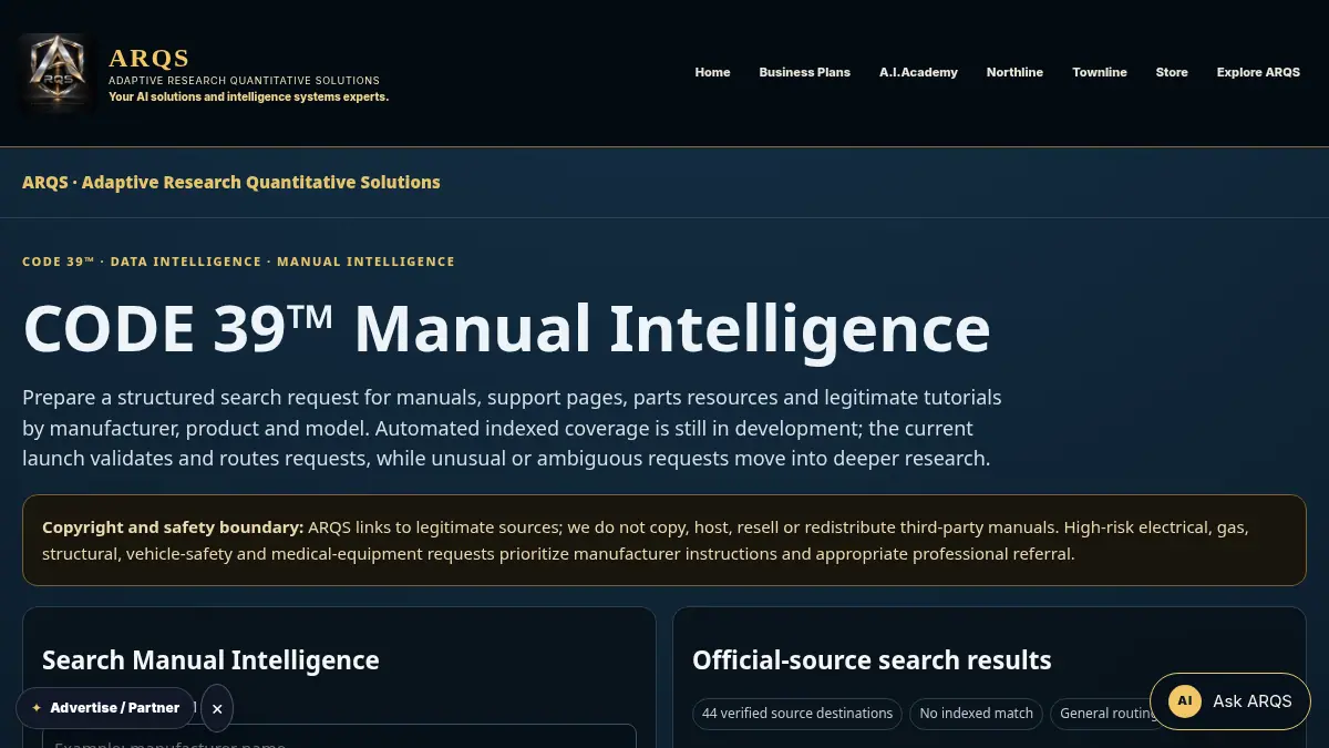 CODE 39 Manual Intelligence Search & Research Routing on /manual-intelligence-verified-resource-pack/
