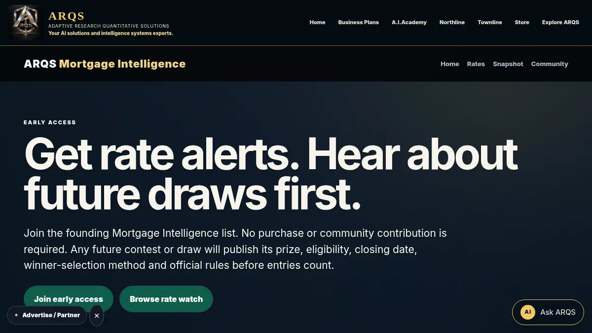 Mortgage Intelligence Early Access on /mortgage-intelligence/contest/