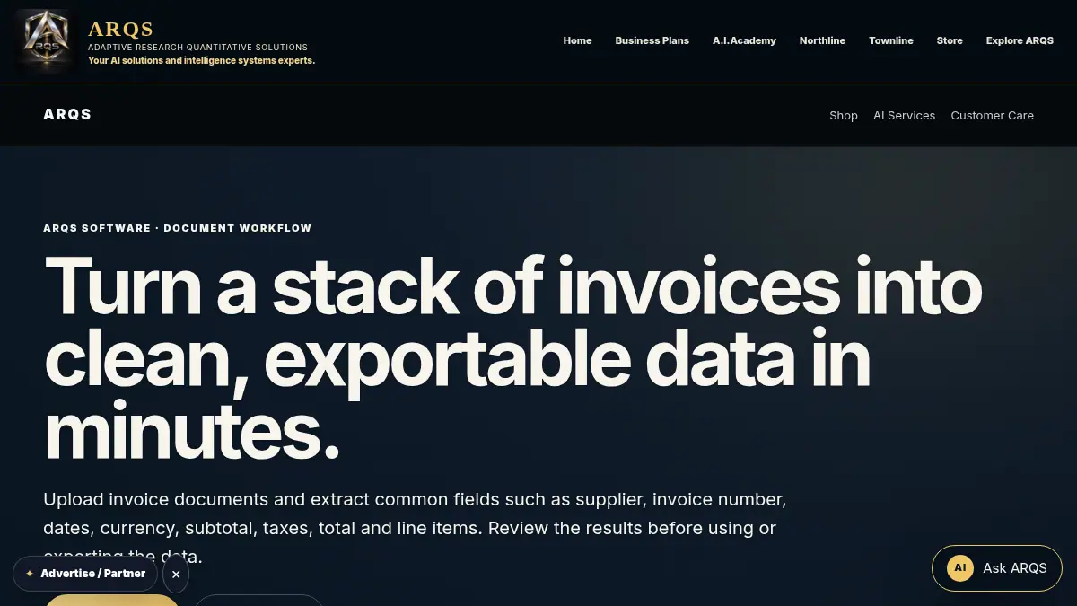Invoice Extractor on /invoice-extractor
