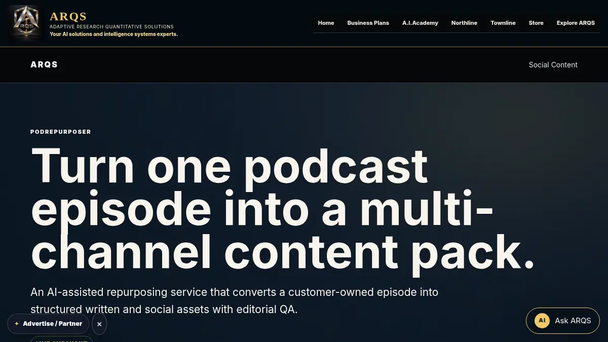 PodRepurposer — Turn One Episode Into a Content Pack on /podrepurposer/