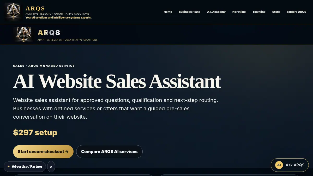 AI Website Sales Assistant on /products/ai-website-sales-assistant/