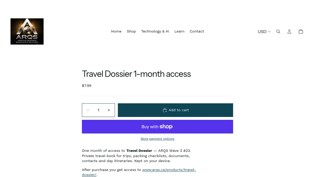Travel Dossier 1-month access on uzrkzm-7p.myshopify.com/products/travel-dossier-1-month-access