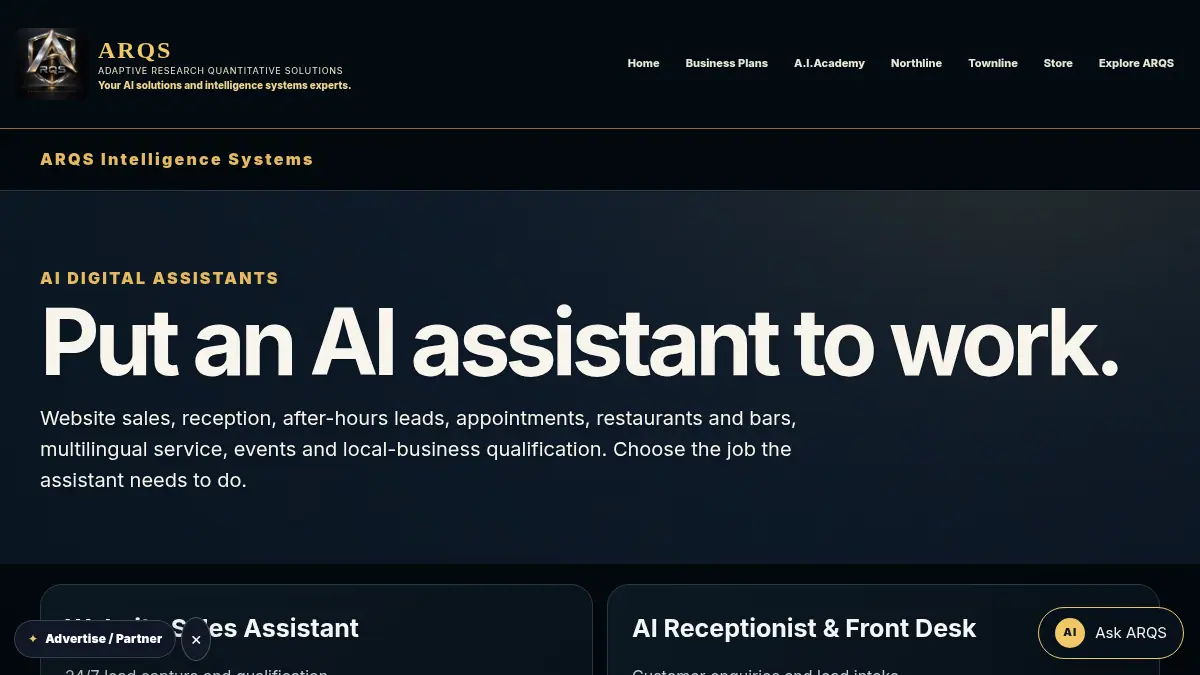 Website Sales Assistant on /ai-digital-assistants/