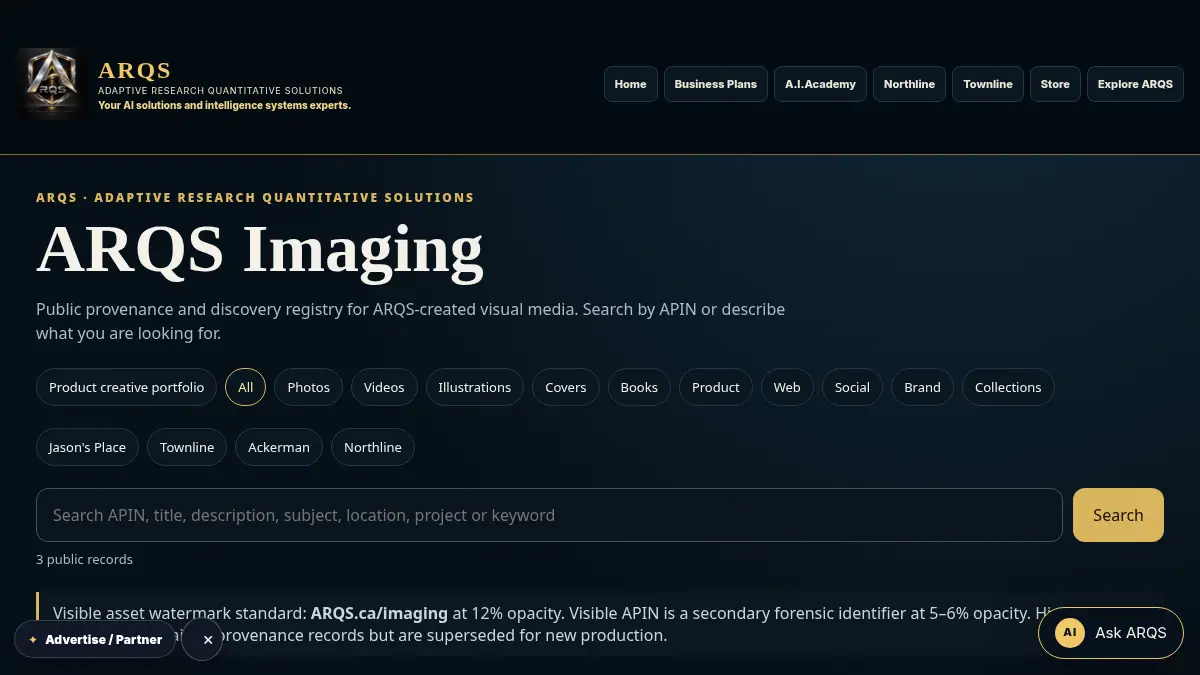 ARQS Imaging on /imaging