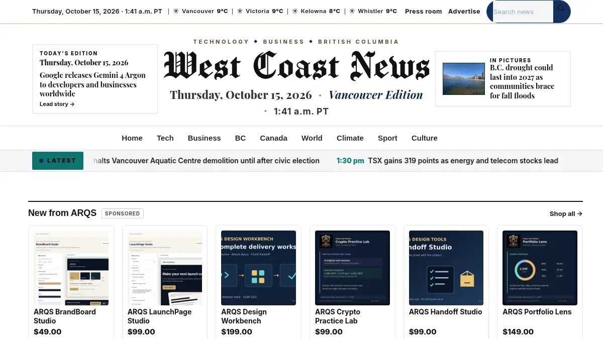 West Coast Tech News on /west-coast-news/tech