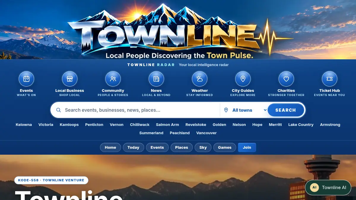 Townline Newcomer Services · on /townline/newcomers/