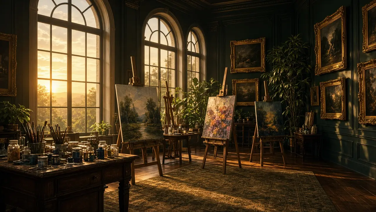 Sunlight entering the mansion art room at Jason’s Place