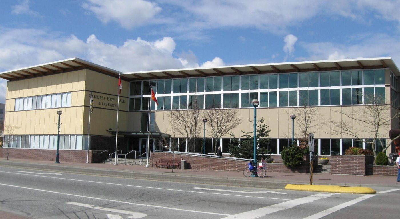 Langley City Hall and library on Douglas Crescent