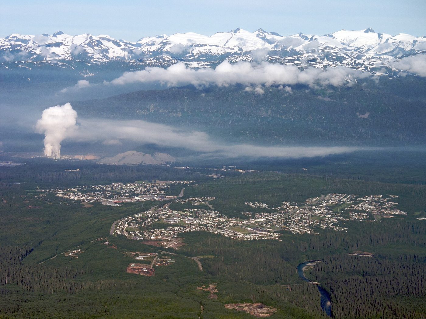 An aerial view of Kitimat, B.C., home of LNG Canada