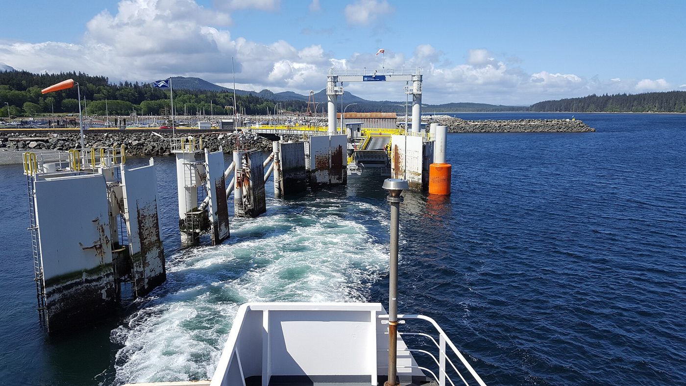 Leaving Port McNeill on northern Vancouver Island