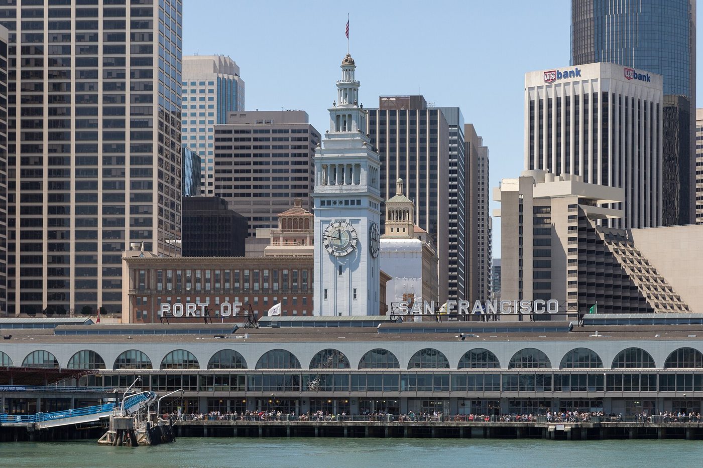 The San Francisco Ferry Building clock tower