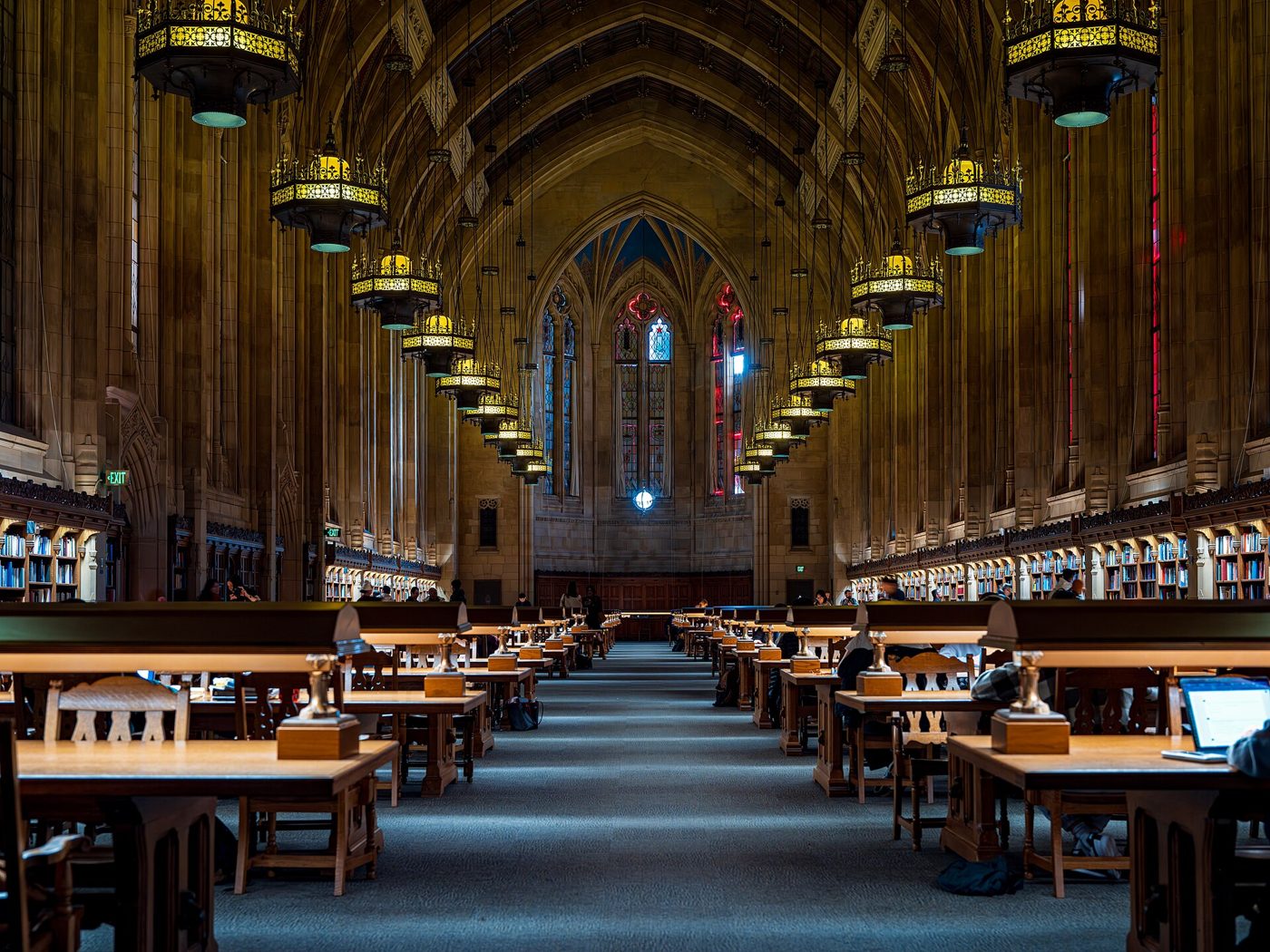 The Suzzallo Library reading room at the University of Washington in Seattle