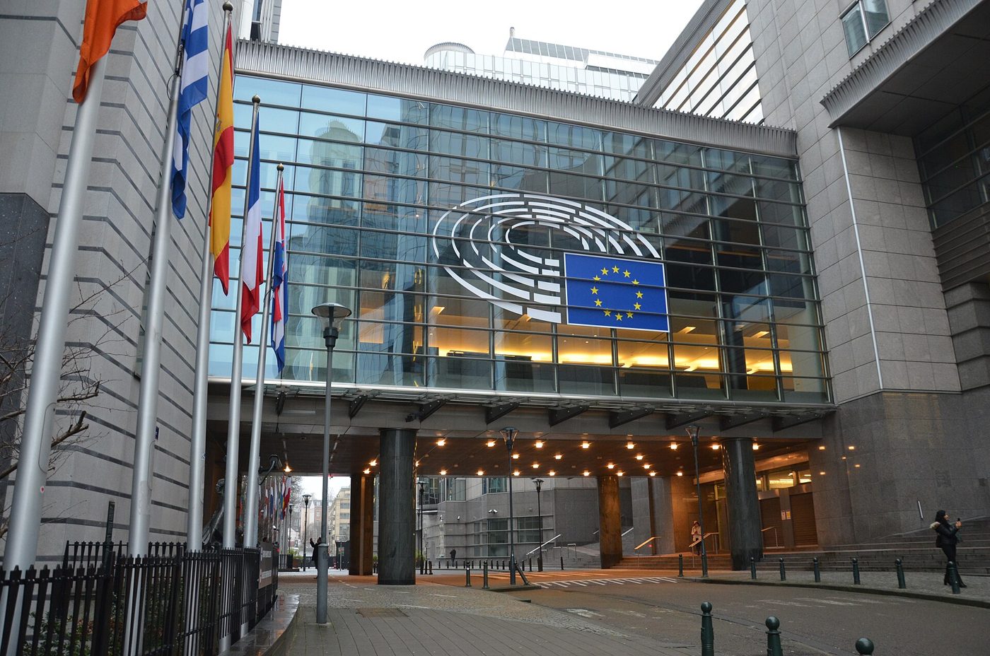 The European Parliament building in Brussels