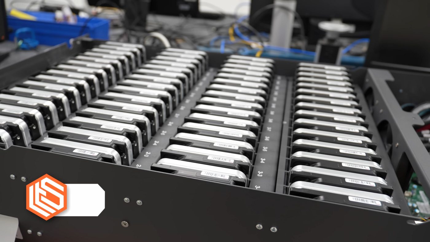 An Nvidia GPU server under test