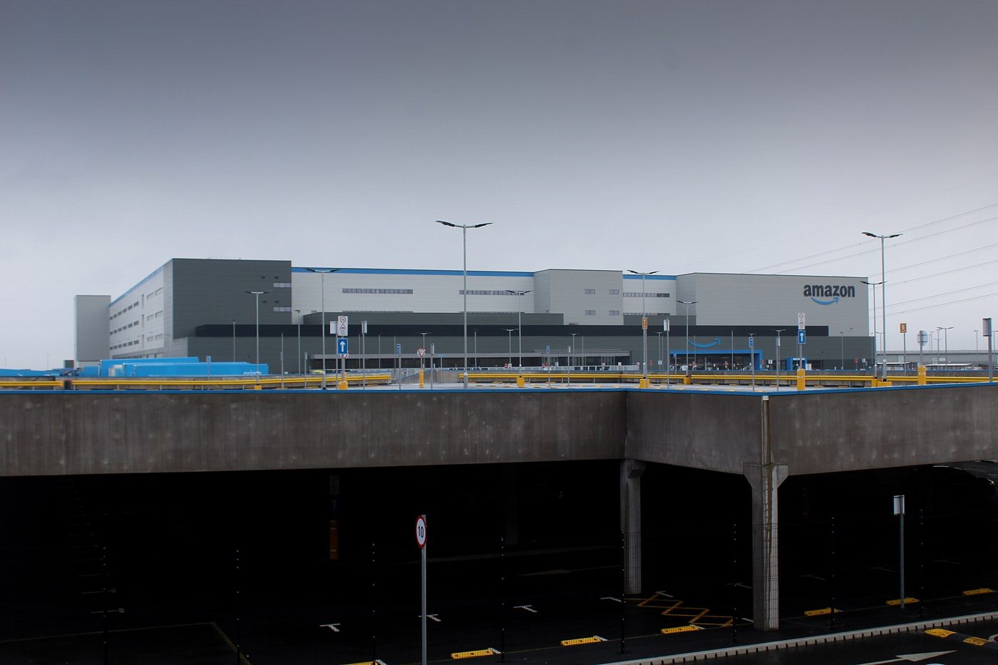 An Amazon warehouse building (file photo, United Kingdom)