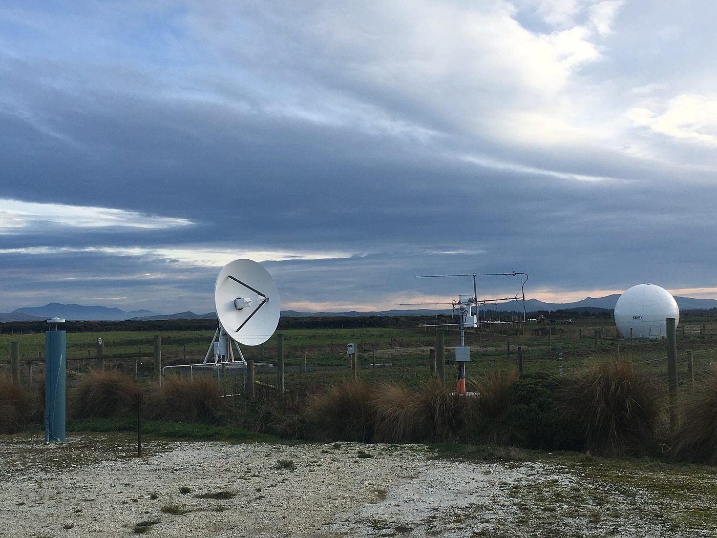 Dish antennas at a satellite ground station (file photo, New Zealand)