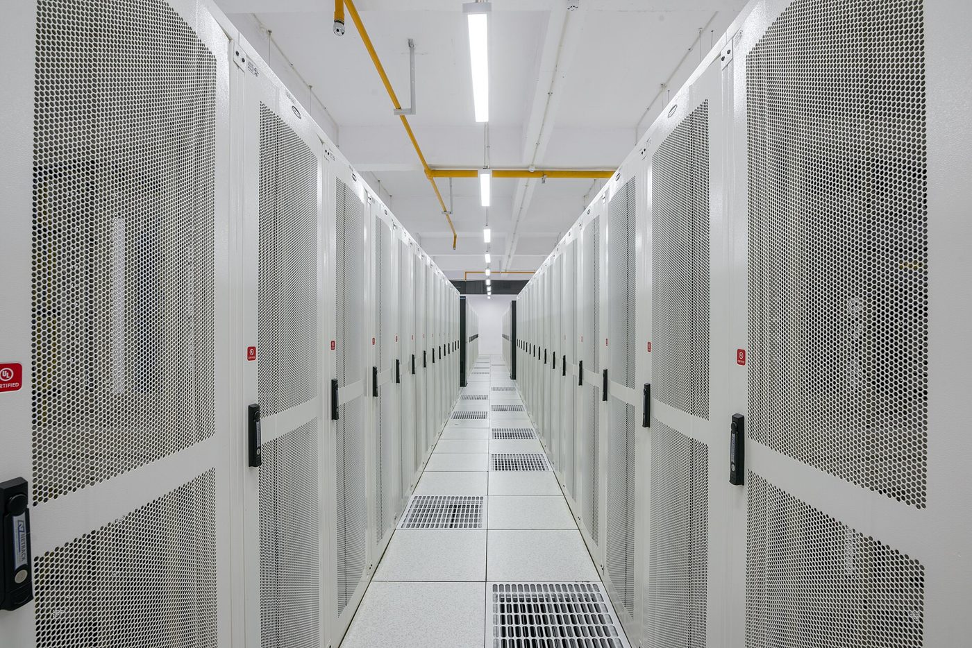 Server racks in a data centre (file photo, India)