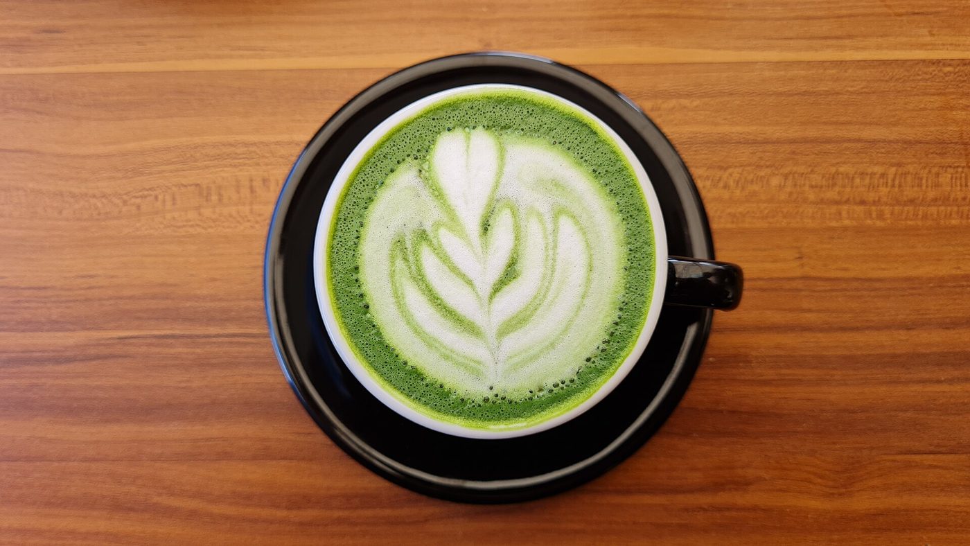 A latte with rosetta latte art (file photo)