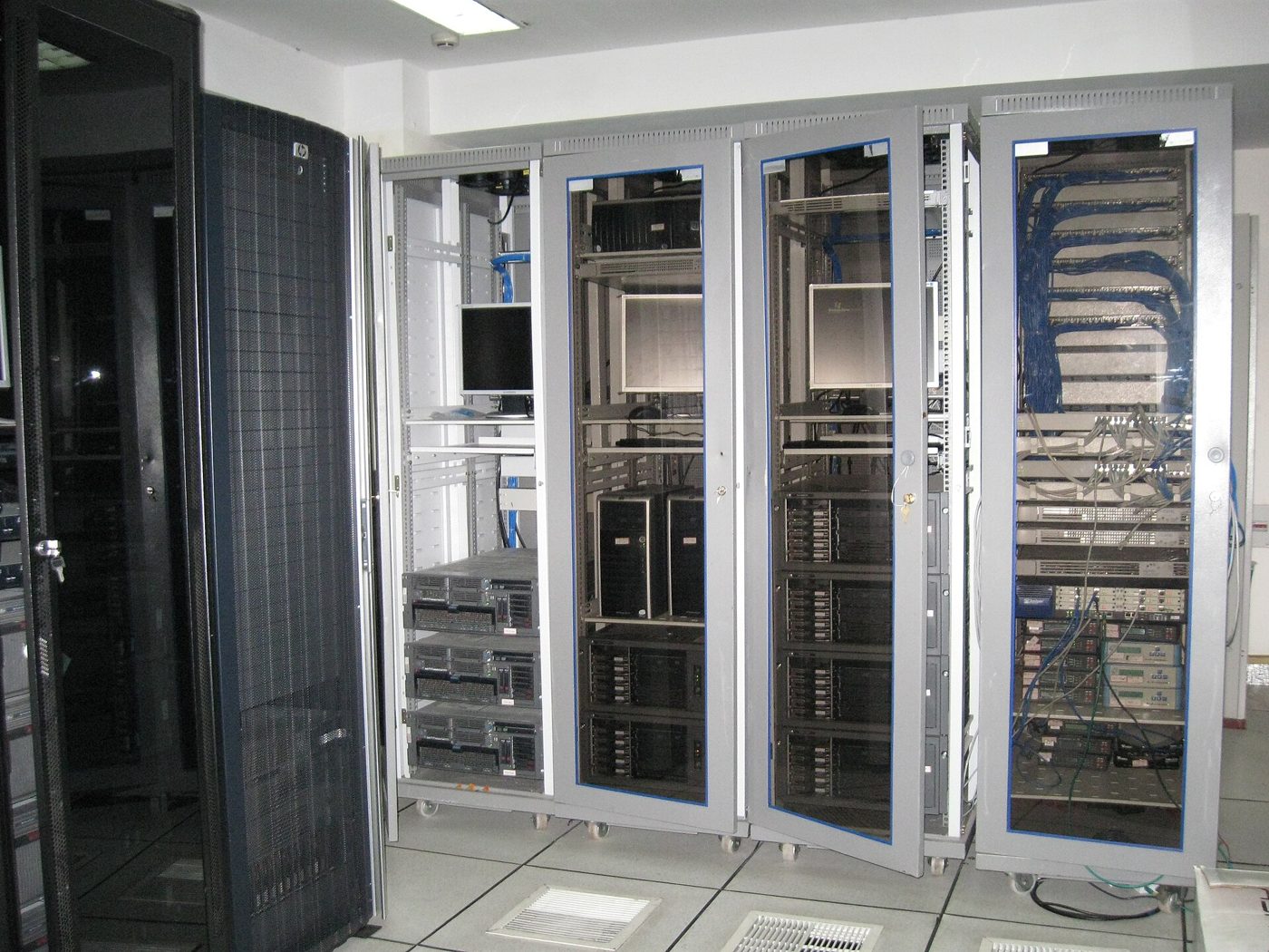 Racks in a server room (file photo, India)