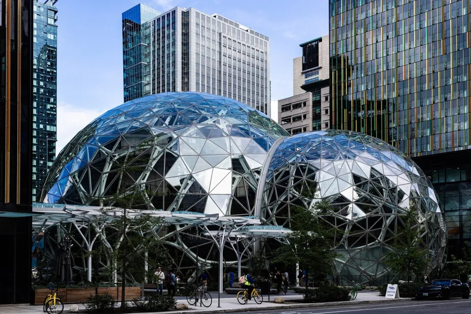 Amazon Spheres buildings in Seattle