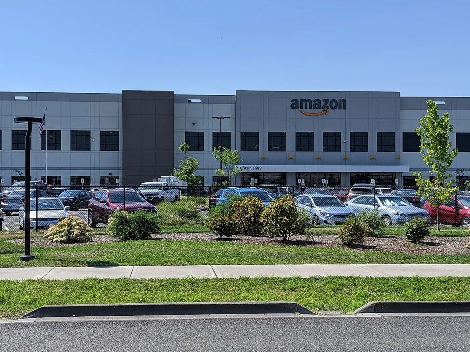 An Amazon fulfillment center in Troutdale, Oregon