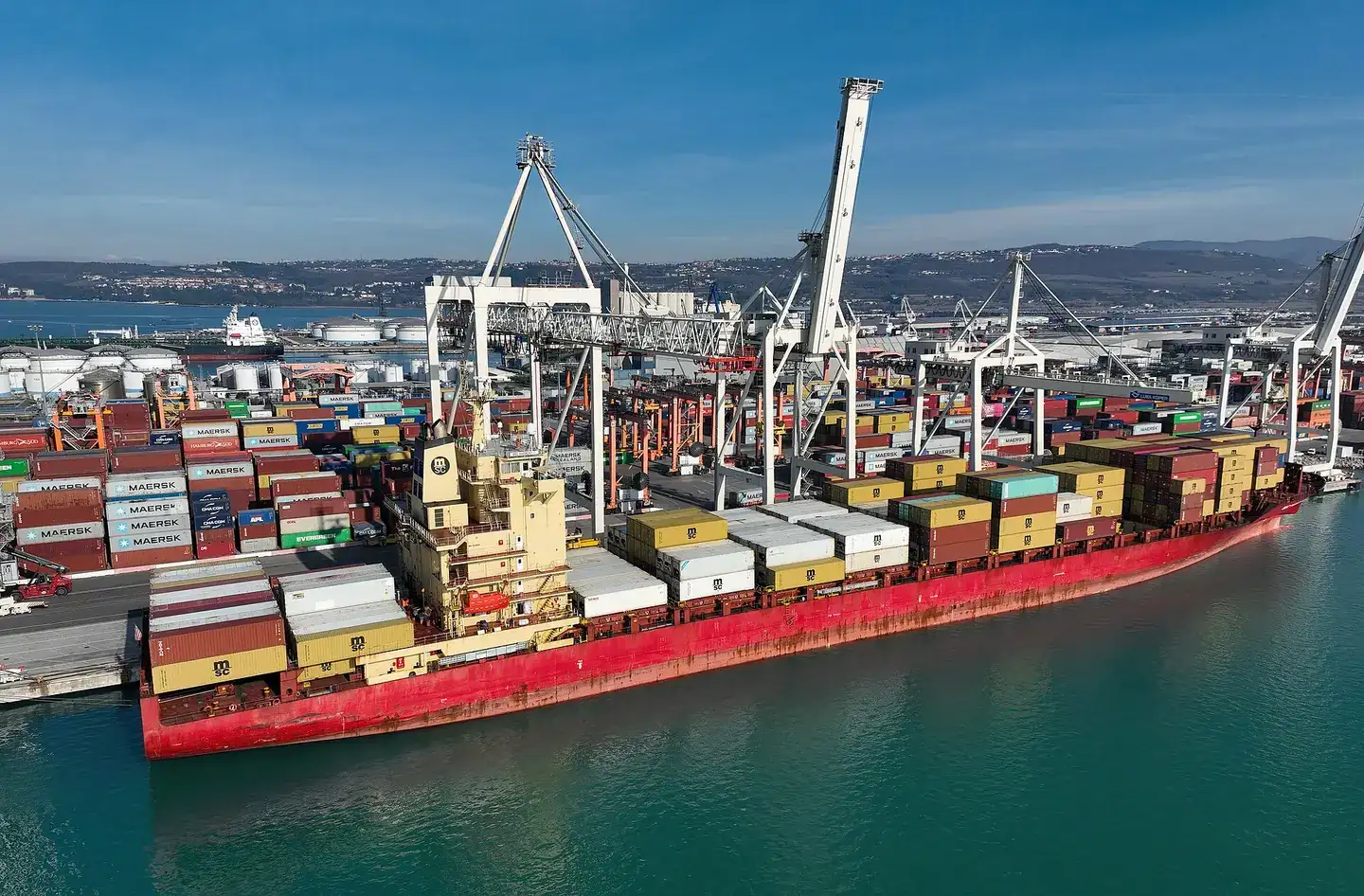 MSC HARMONY III (container ship, 2006, IMO 9309411) in Port Koper (SIKOP, 2024)