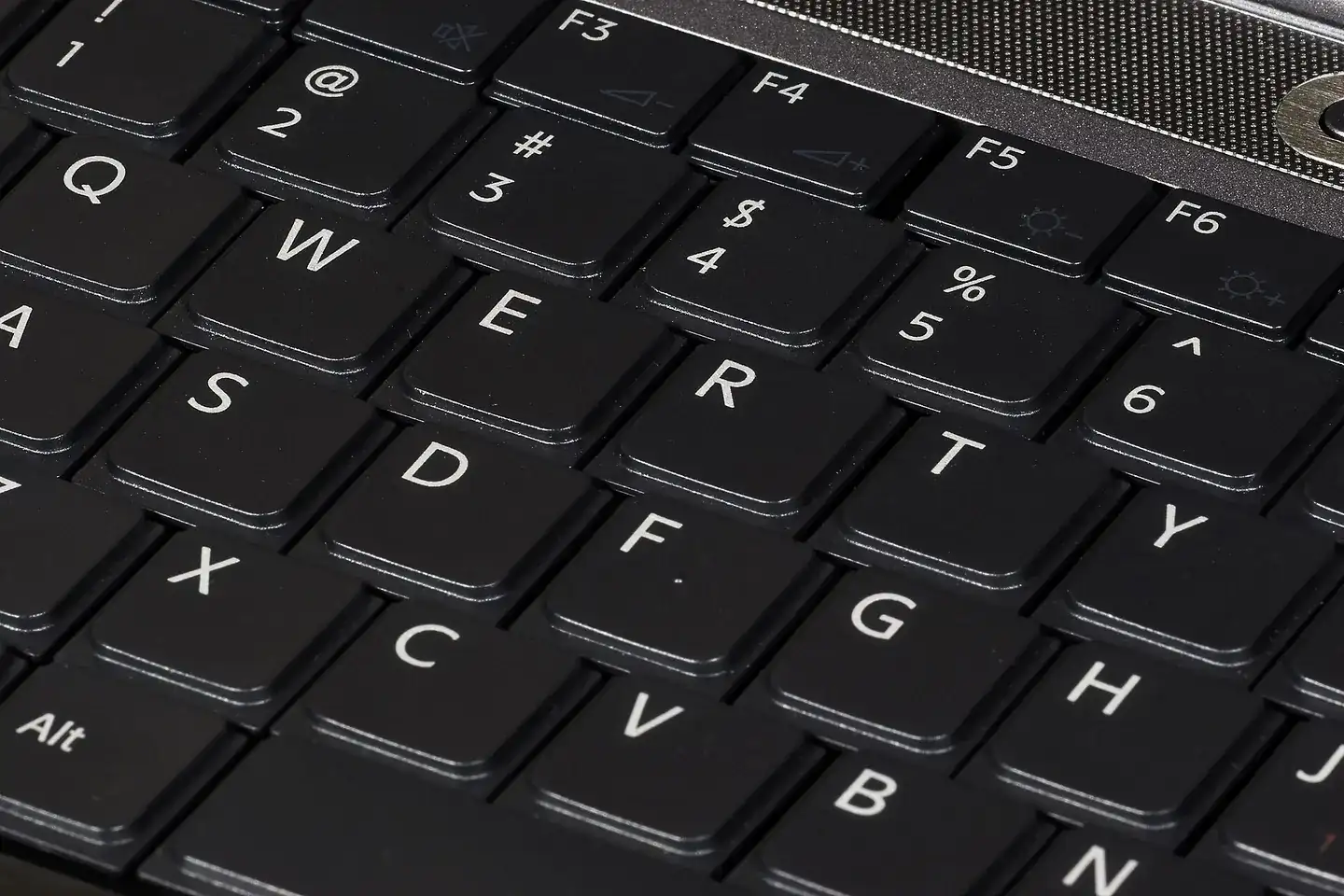 QWERTY keyboard, on 2007 Sony Vaio laptop computer