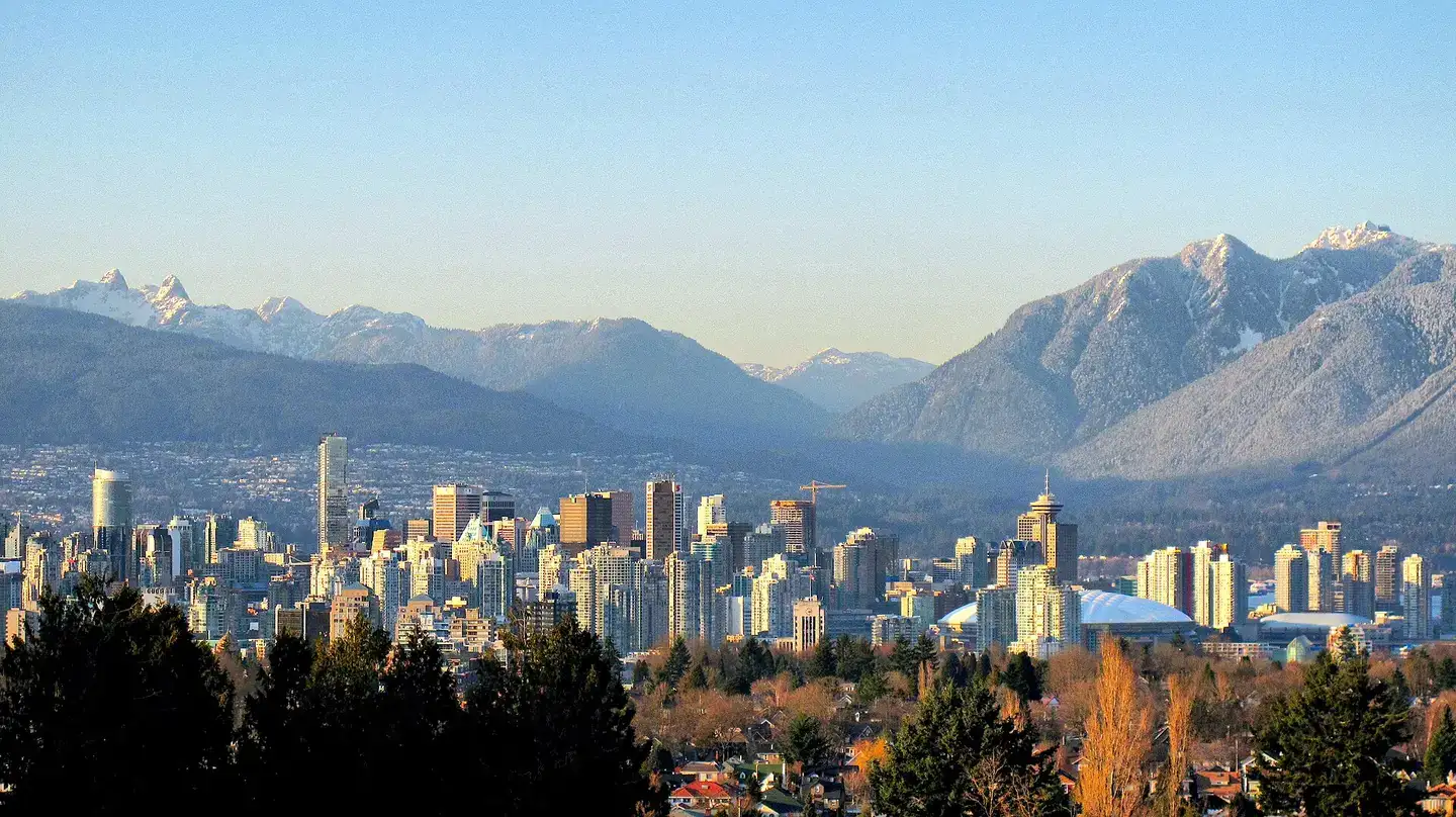 I drove up to Queen Elizabeth Park after work to catch this shot of the North Shore Mountains dusted in snow