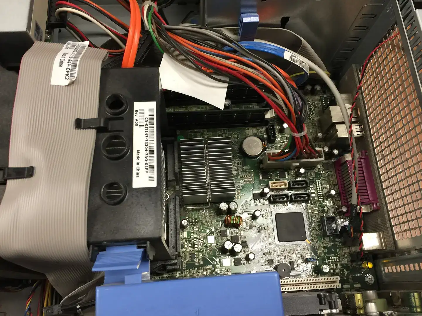 Circuit board and attached components
