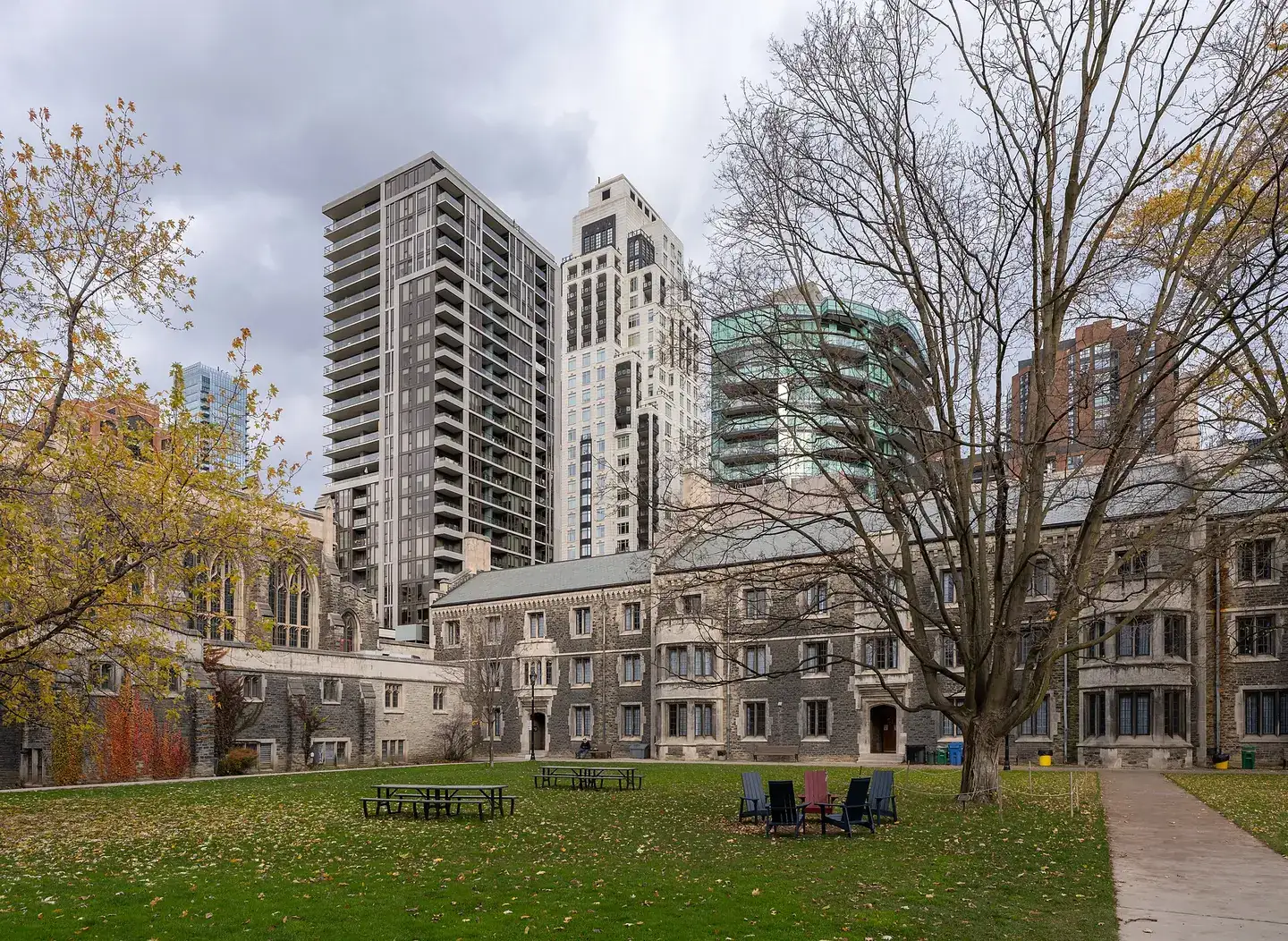 View from Victoria University Garden, Toronto