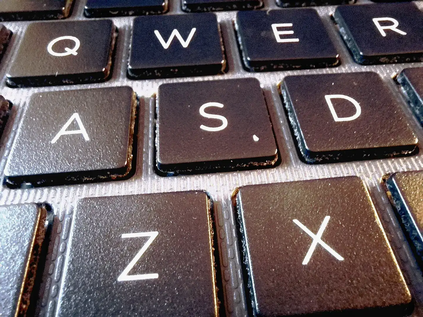 Close-up of the keyboard in the HP 250 G7 laptop computer