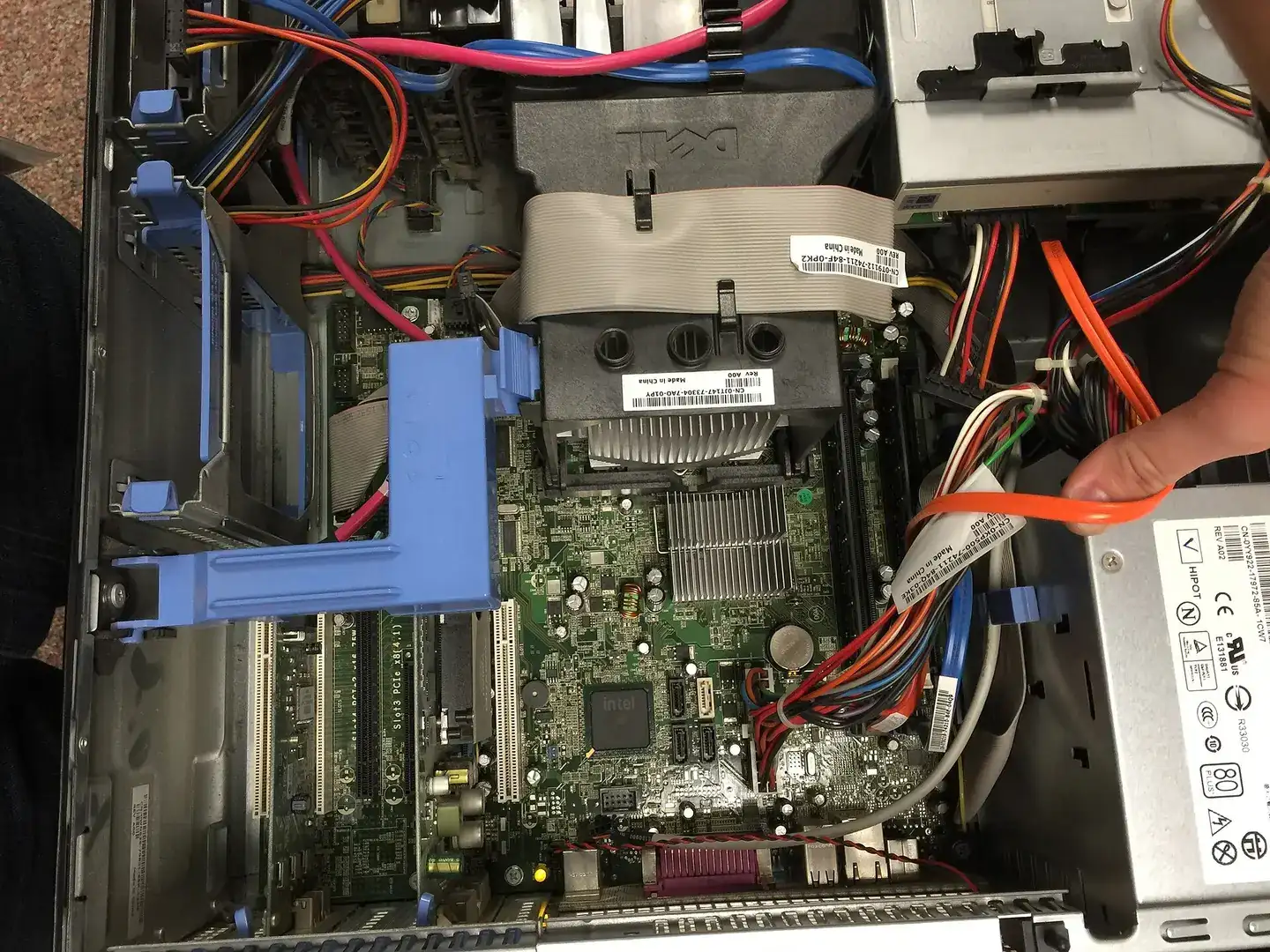 Circuit board and attached components