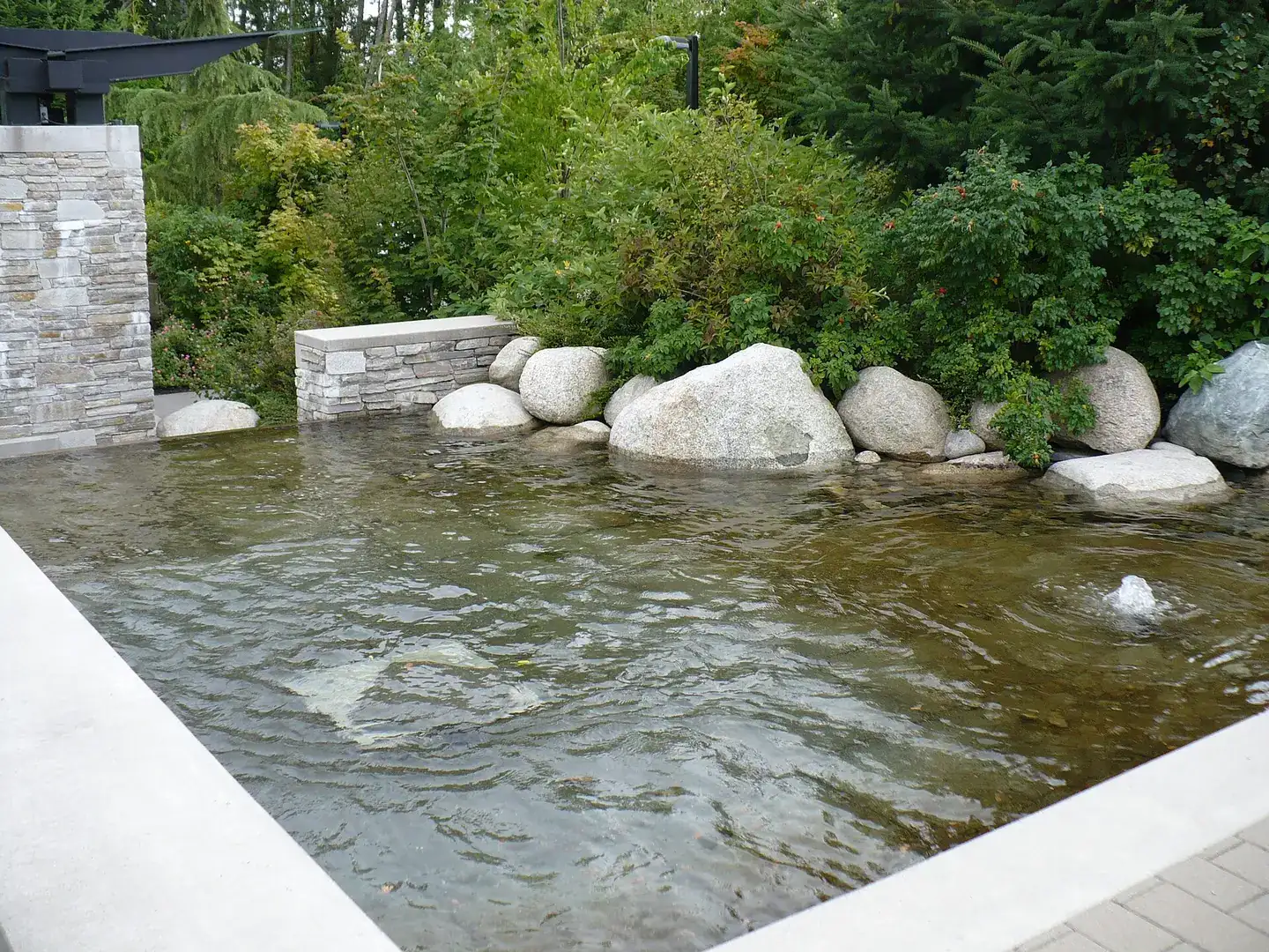 Fountain at Simon Fraser University
