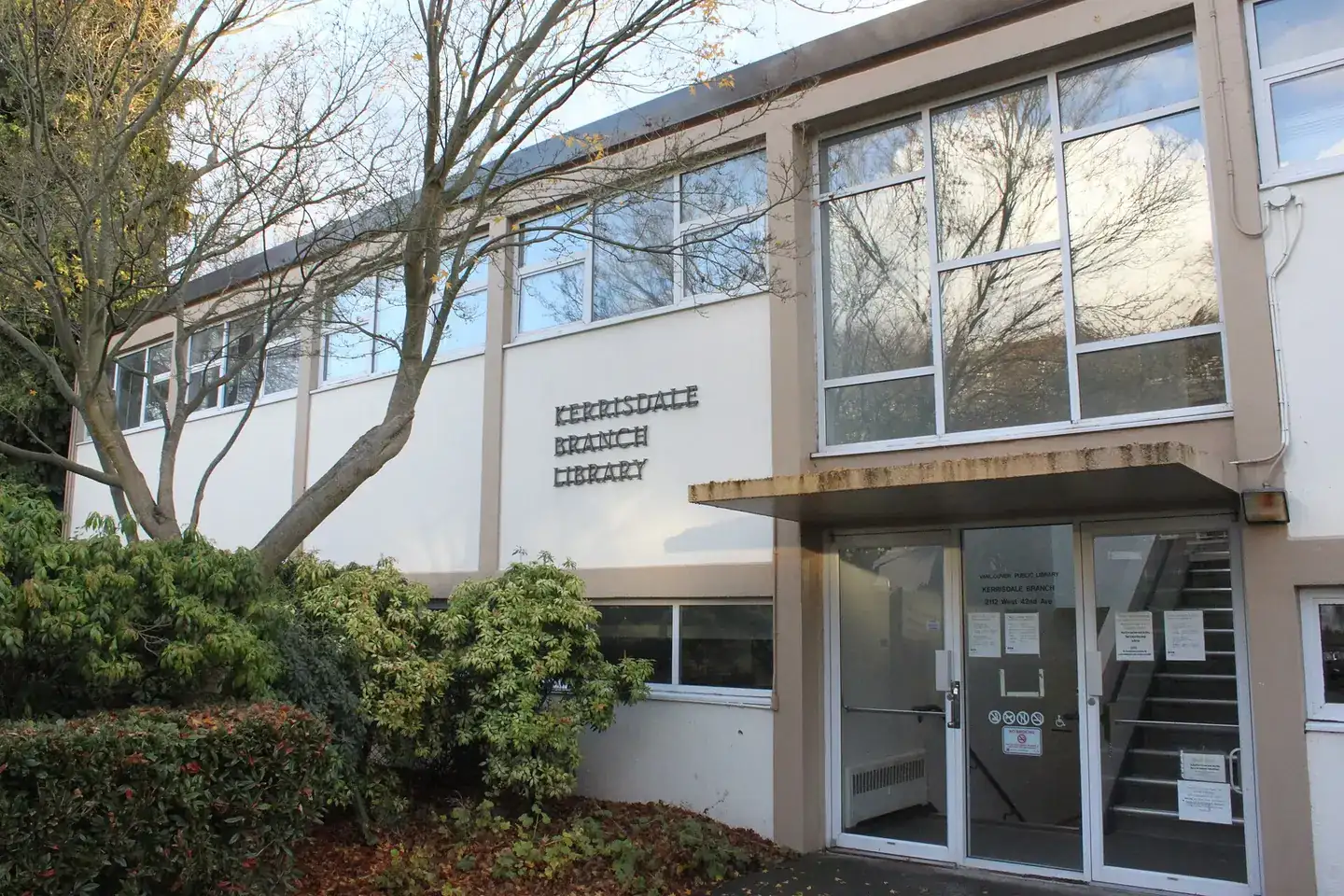 VPL - Kerrisdale Branch 2112 West 42 Avenue Vancouver, B.C. V6M 2B6
