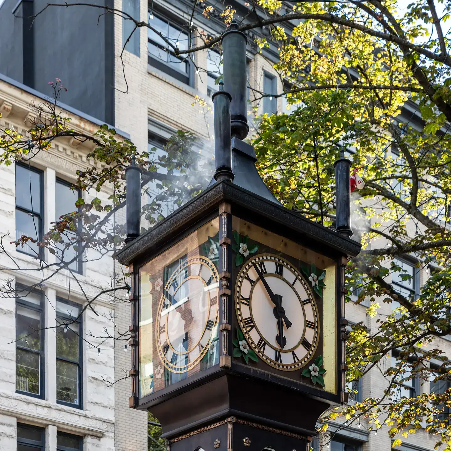 Gas Steam Clock in Vancouver, British Columbia, Canada