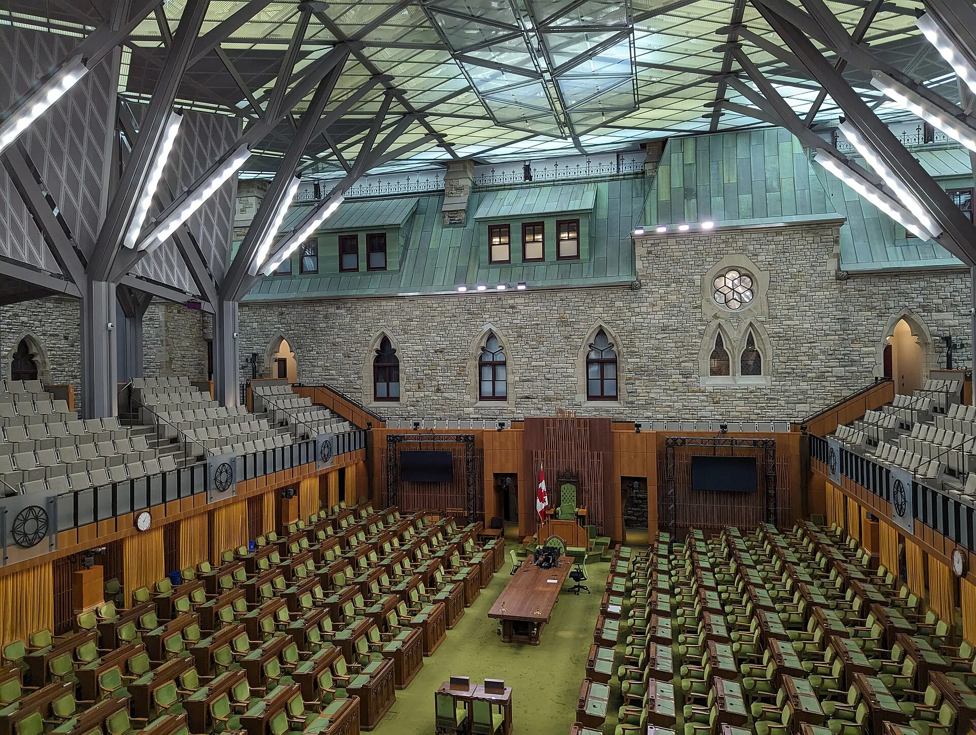 The House of Commons chamber in the West Block, Ottawa.
