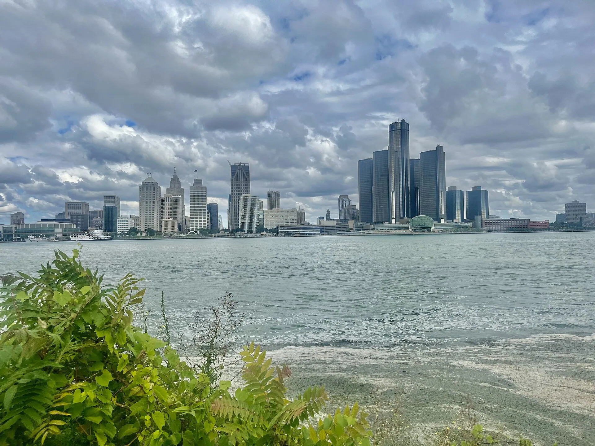 The Detroit skyline, seen from Windsor, Ont.