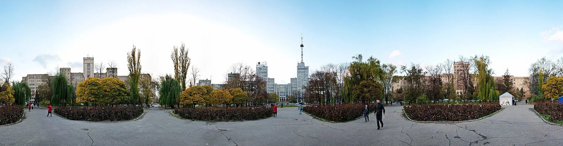 Freedom Square in Kharkiv, Ukraine's second-largest city.