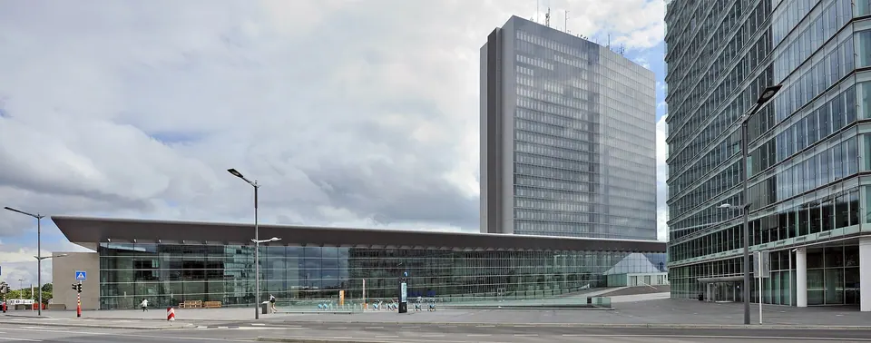 EU buildings in the Kirchberg European quarter of Luxembourg, where ministers met.