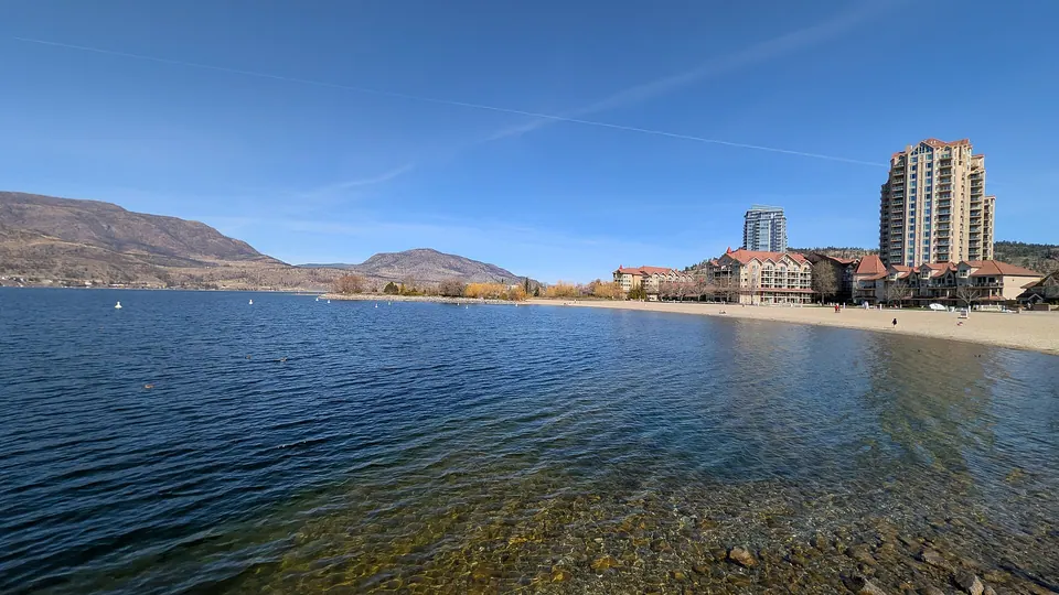 Okanagan Lake at Kelowna, B.C.