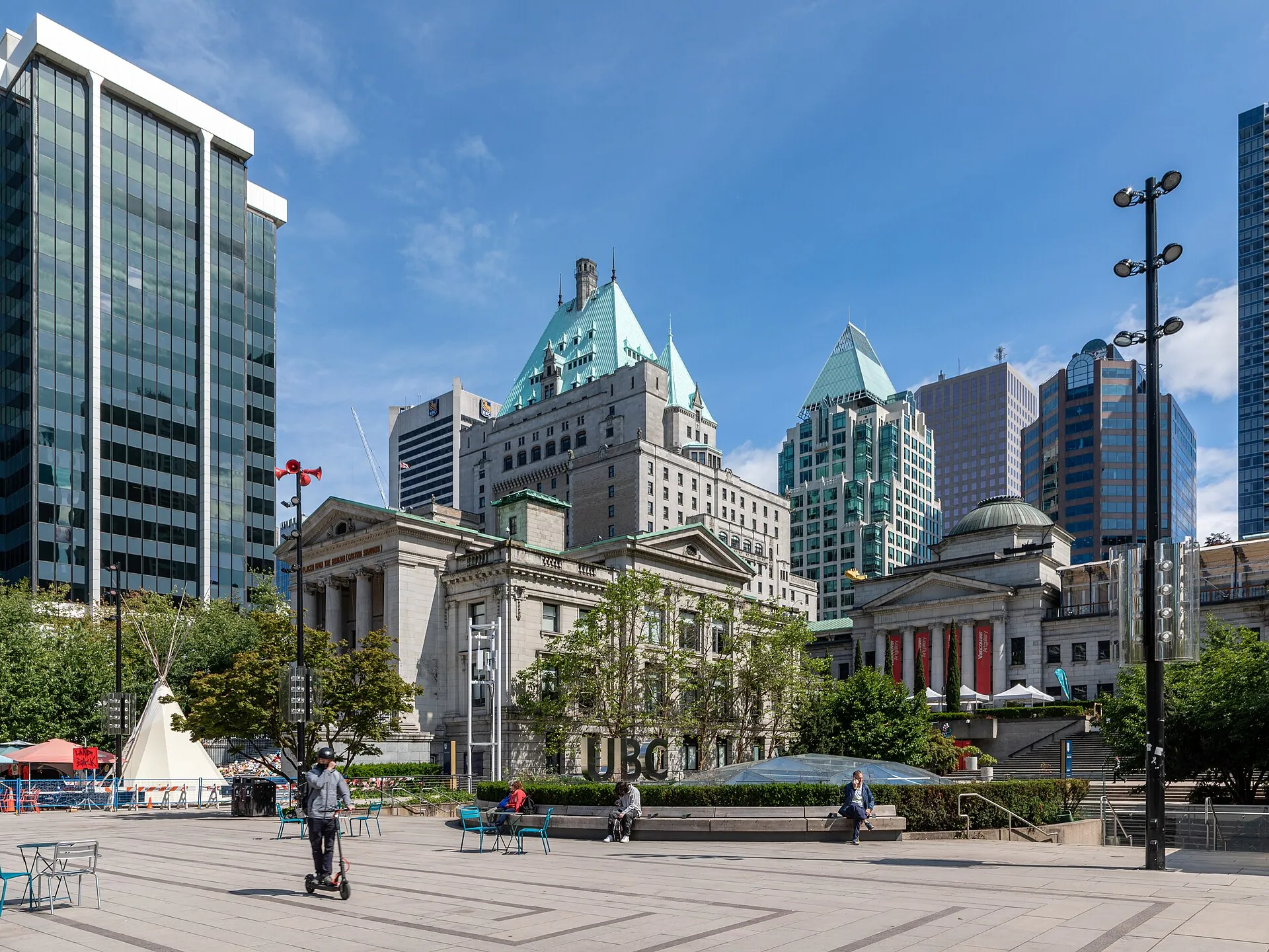 The Vancouver Art Gallery on Robson Square.